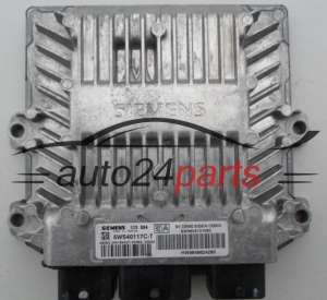 ECU ENGINE CONTROLLER CITROEN PEUGEOT SIEMENS 5WS40117C-T, 5WS40117CT, SW 9655151080, HW 9648624280, SID804 