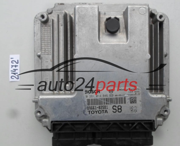 KOMPUTER STEROWNIK SILNIKA TOYOTA AURIS 1.4 D4D BOSCH 0281014846, 0 281 014 846, 89661-02S80, 8966102S80 S8, 1039S31749 
