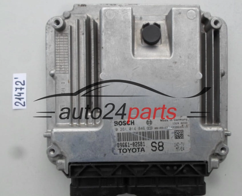 KOMPUTER STEROWNIK SILNIKA TOYOTA AURIS 1.4 D4D BOSCH 0281014846, 0 281 014 846, 89661-02S80, 8966102S80 S8, 1039S31749 