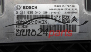 Μονάδα Ελέγχου Κινητήρα  CITROEN PEUGEOT 1.4 HDI BOSCH 0 281 030 545, 98 078 861 80