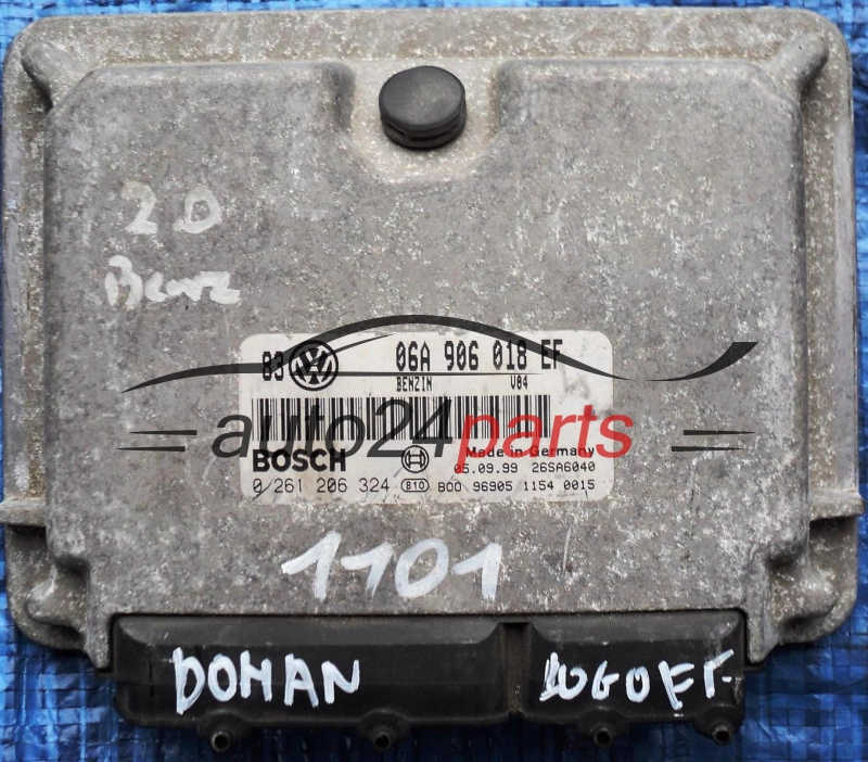 CENTRALINA DO MOTORE VW VOLKSWAGEN GOLF IV 4 BORA 2.0 8V 06A 906 018 EF, 06A906018EF, BOSCH 0 261 206 324, 0261206324