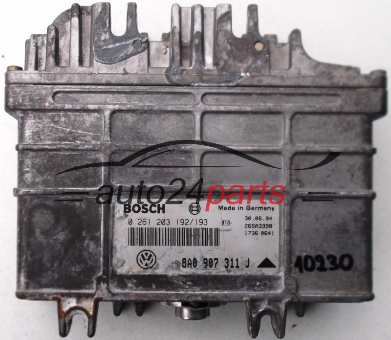 KOMPUTER STEROWNIK SILNIKA SEAT TOLEDO CORDOBA, 1.6, BOSCH 0261203192/193, 8A0907311J