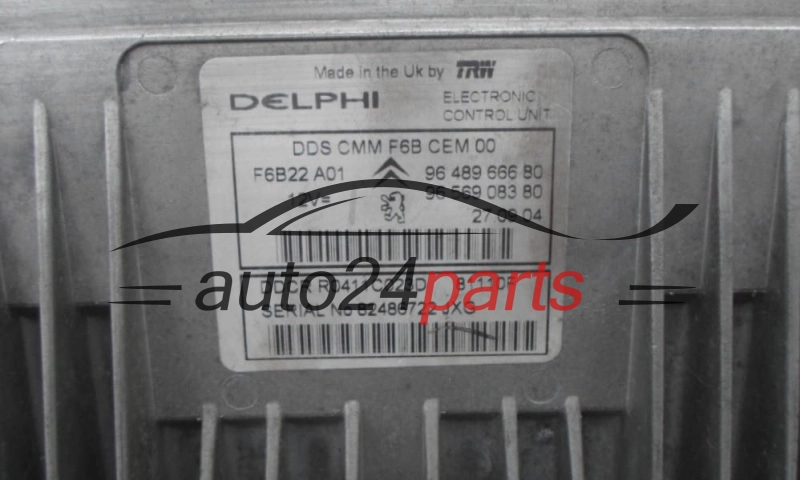 Μονάδα Ελέγχου Κινητήρα CITROEN PEUGEOT 1.4 HDI Delphi R0411C023D