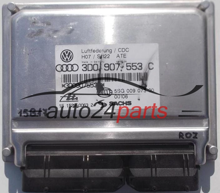 Centralina di sospensioni VOLKSWAGEN PHAETON HELLA 5SG 009 073-00, ATE 15.1528-0063.2,  3D0 907 553 C
