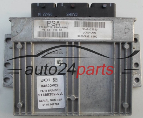 MOTORSTEUERGERÄT ECU STEUERGERÄT CITROEN 1.4 Sagem 21585352-5 A, PSA 96 587 390 80