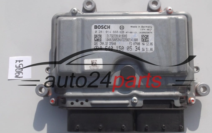 KOMPUTER STEROWNIK SILNIKA MERCEDES W169 1.8 CDI BOSCH 0 281 014 668, 0281014668, A 640 150 05 34, A6401500534, CRA32.0M640
