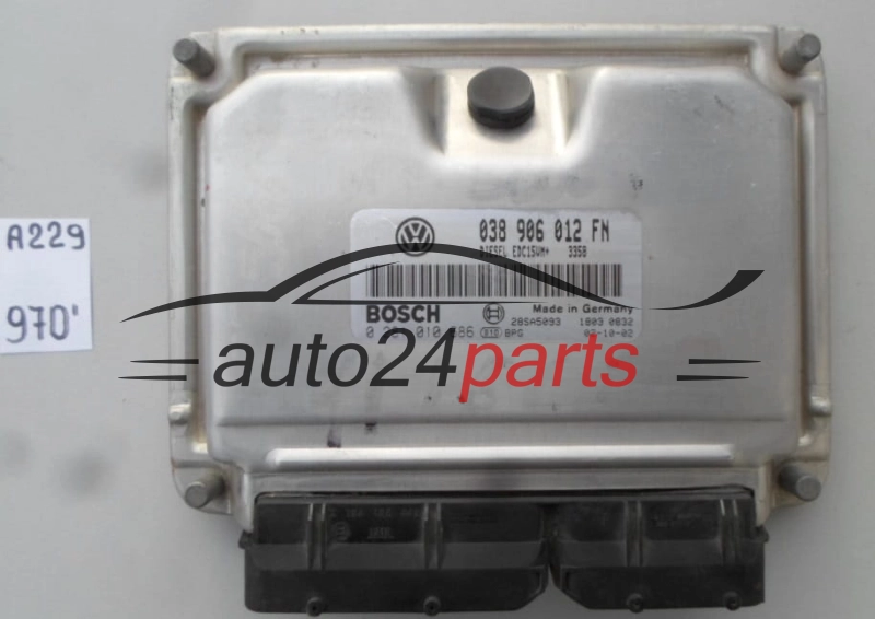 SEAT LEON TOLEDO 1.9 TDI ALH 038 906 012 FN, 038906012FN, BOSCH 0 281 010 686, 0281010686, 28SA5093 DIESEL EDC15UM+ 3358 