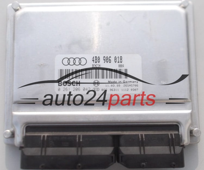 ECU ENGINE CONTROLLER AUDI A6 1.8T BOSCH 0 261 206 042,  4B0 906 018