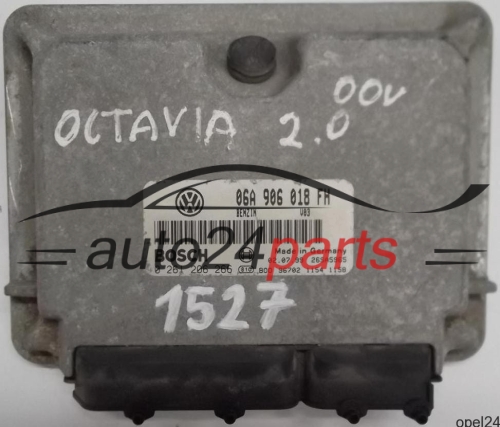 MOTORSTEUERGERÄT ECU STEUERGERÄT SKODA OCTAVIA 2.0 06A906018FH, 06A 906 018 FH, BOSCH 0261206266, 0 261 206 266 