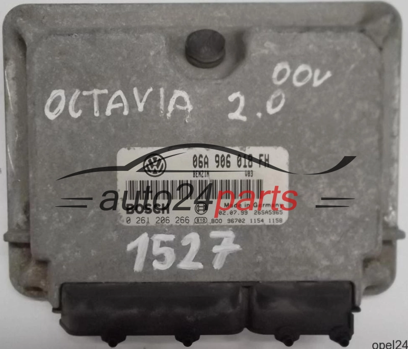 MOTORSTEUERGERÄT ECU STEUERGERÄT SKODA OCTAVIA 2.0 06A906018FH, 06A 906 018 FH, BOSCH 0261206266, 0 261 206 266 