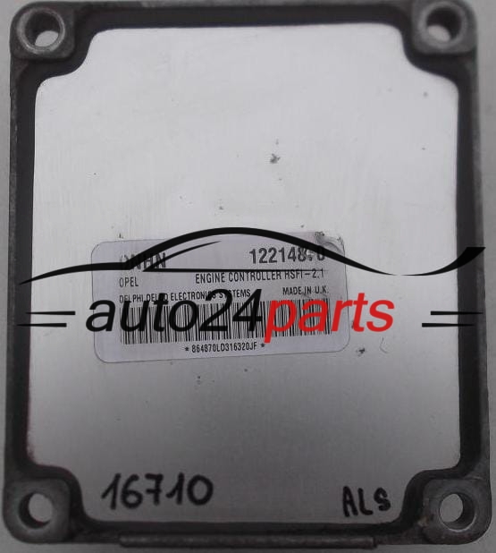 CALCULATEUR MOTEUR OPEL ASTRA ZAFIRA 1.6 Z16XE DELPHI DELCO 12214870 DNHN