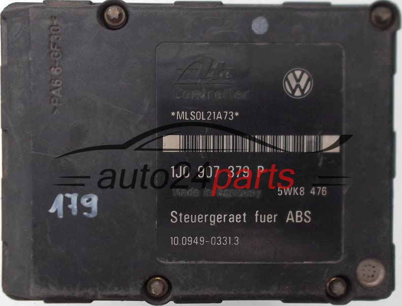 ABS Pumpe und steuergerat  VOLKSWAGEN AUDI SKODA SEAT ALHAMBRA FORD GALAXY ATE 7M3 614 111 H, 7M3614111H, 10.0204-0209.4, 10020402094, 1J0 907 379 P, 1J0907379P, 10.0949-0331.3, 10094903313, 5WK8476