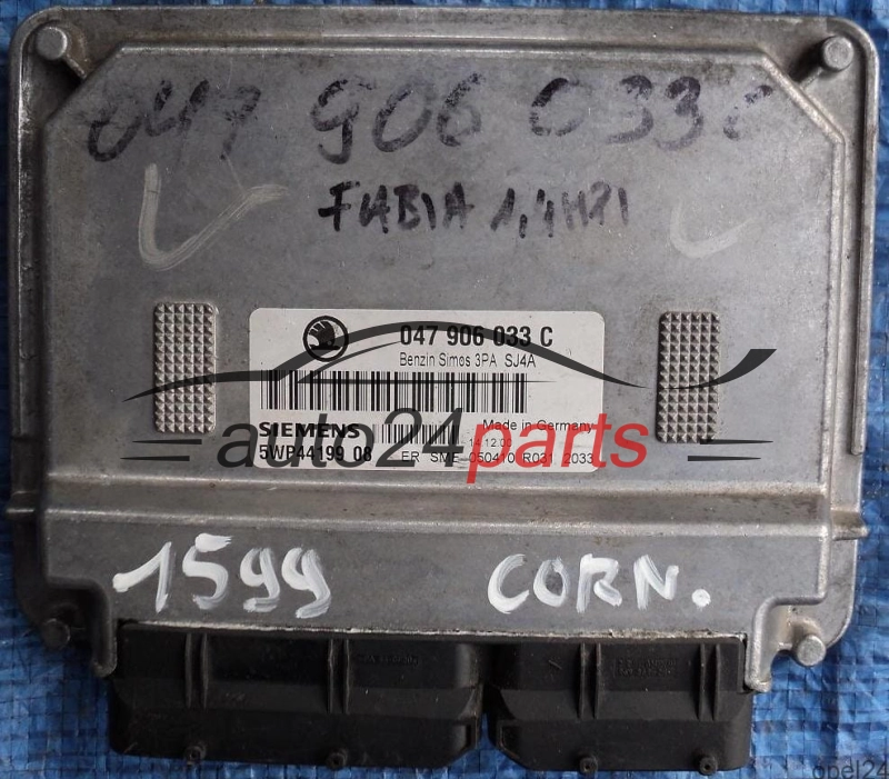 MOTORSTEUERGERÄT ECU STEUERGERÄT SKODA FABIA 1.4 047906033C, SIEMENS 5WP44199