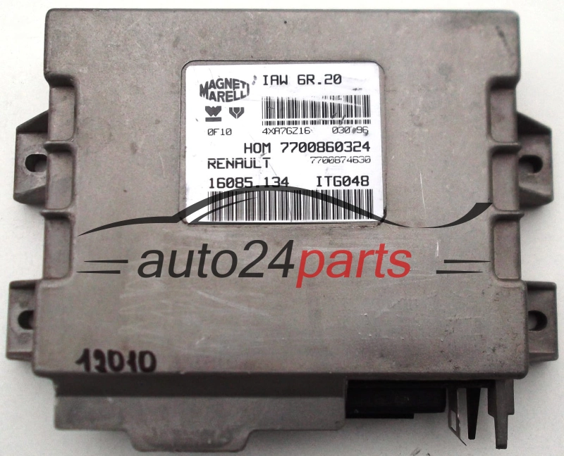 Μονάδα Ελέγχου Κινητήρα RENAULT TWINGO 1.2, MAGNETI MARELLI IAW 6R.20, IAW6R20, 7700860324, 7700874630, 16085.134, 16085134