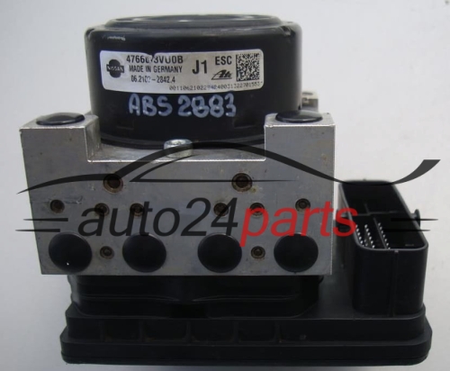 BOMBA HIDRAULICA Y CENTRALITA ABS NISSAN NOTE 476603VU0B, 06.2102-2842.4, 06210228424, 06.2109-6933.3, 06210969333