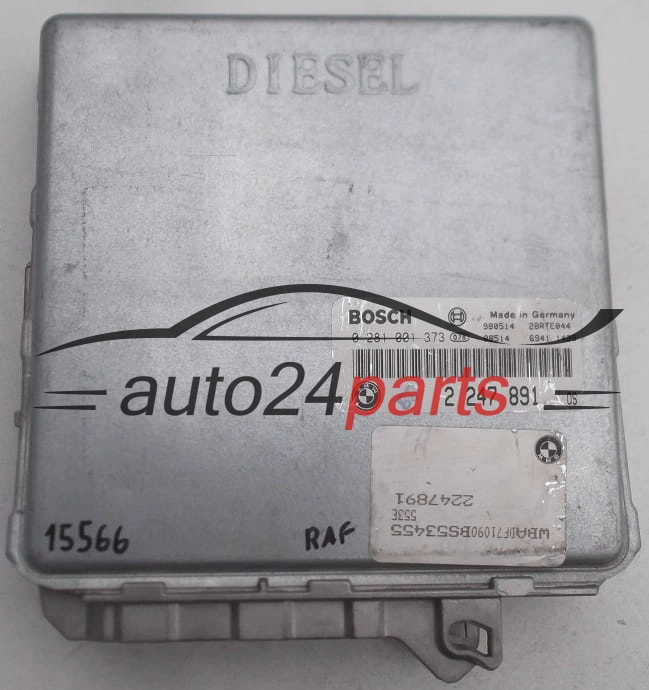 KOMPUTER STEROWNIK SILNIKA BMW 5 E39 525 TDS BOSCH 0281001373, 0 281 001 373, 2247891, 2247891, 28RTE044