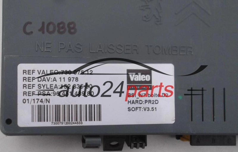 CENTRALKA MODUL BSI CITROEN PEUGEOT VALEO 730 075 12