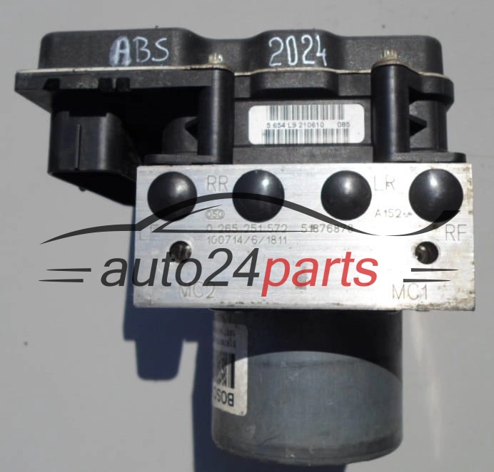 Αντλία αβς  FIAT PUNTO EVO BOSCH 0 265 251 572, 51876878