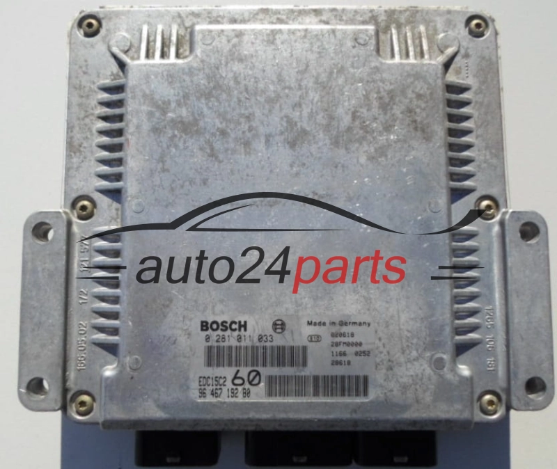 Μονάδα Ελέγχου Κινητήρα CITROEN 2.2 HDI BOSCH 0 281 011 033, 96 467 192 80