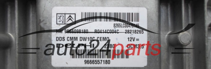 MOTORSTEUERGERÄT ECU STEUERGERAT CITROEN C5 2.0 HDI R0414C004C, 9666098180