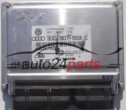 Ecu suspension control  VOLKSWAGEN PHAETON HELLA 5SG 009 073-00, ATE 15.1528-0063.2,  3D0 907 553 C