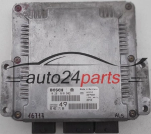 CENTRALINA MOTORE CITROEN XSARA II 2.0, BOSCH 0 281 010 962, 0281010962, 96 462 171 80, 9646217180, EDC15C249