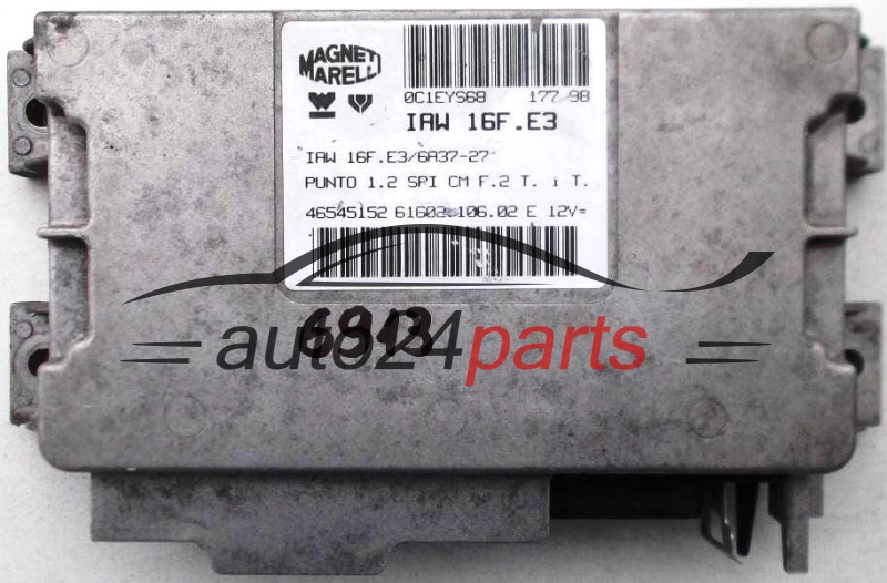 CENTRALINA MOTORE FIAT PUNTO 1.2 MAGNETI MARELLI IAW 16F.E3, IAW16FE3, 46545152, 61602.106.02, 6160210602 