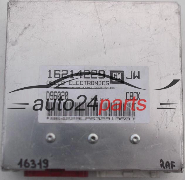 CENTRALINA MOTORE OPEL ASTRA DELCO 16214229 JW, 16214229JW, D96020, CBCK