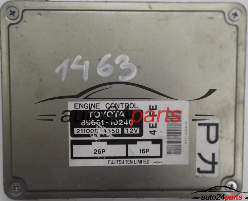 CENTRALINA MOTORE TOYOTA STERLET 1.3 16V 89661-10240