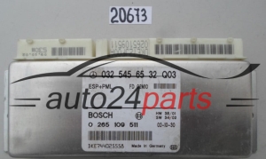 Mονάδα ελέγχου αβς ESP+PML MERCEDES W 211, BOSCH 0 265 109 511, 0265109511, 032 545 65 32 Q03, 0325456532Q03