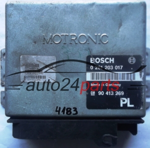MOTORSTEUERGERÄT ECU STEUERGERAT OPEL ASTRA 2.0 C20XE BOSCH 0261203017, 0 261 203 017, 90413269, 90 413 269 PL