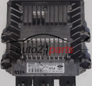 KOMPUTER STEROWNIK SILNIKA FORD FIESTA 1.4 TDCI 7S6112A650AA, 7S61-12A650-AA SIEMENS SID 804 2CLA J38AC, 5WS40433A-T -  