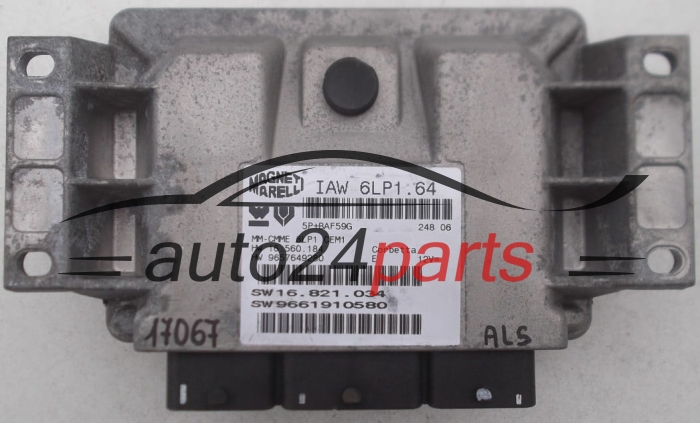 Μονάδα Ελέγχου Κινητήρα CITROEN PEUGEOT 2.0 16V MAGNETI MARELLI IAW 6LP1.64, IAW6LP164, 16.560.184, 16560184, 9657649280, 16.821.034, 9661910580