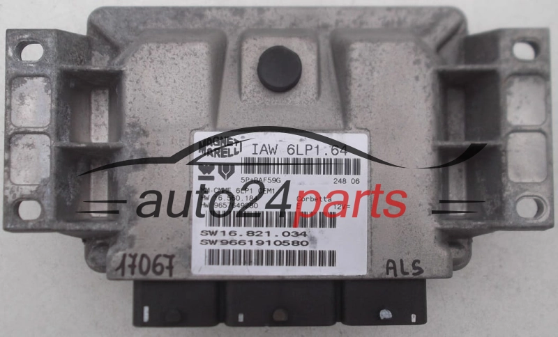 Μονάδα Ελέγχου Κινητήρα CITROEN PEUGEOT 2.0 16V MAGNETI MARELLI IAW 6LP1.64, IAW6LP164, 16.560.184, 16560184, 9657649280, 16.821.034, 9661910580