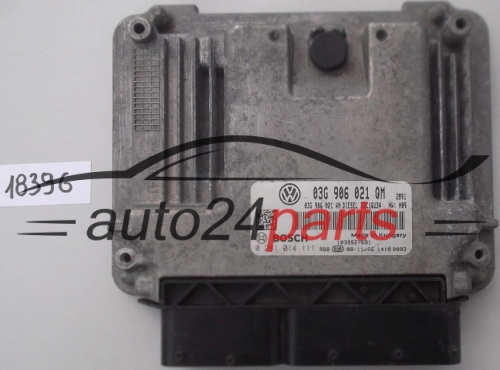 KOMPUTER STEROWNIK SILNIKA SKODA SUPERB 1.9 TDI BOSCH 0 281 014 111, 0281014111, 03G 906 021 QM, 03G906021QM, EDC16U34