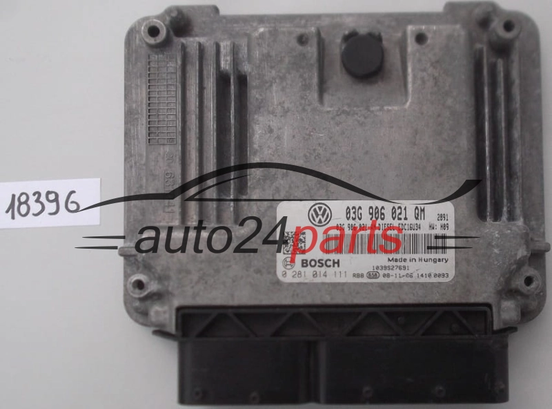 Sterownik silnika SKODA SUPERB 1.9 TDI BOSCH 0281014111 03G906021QM 03G906021AN EDC16U34 -