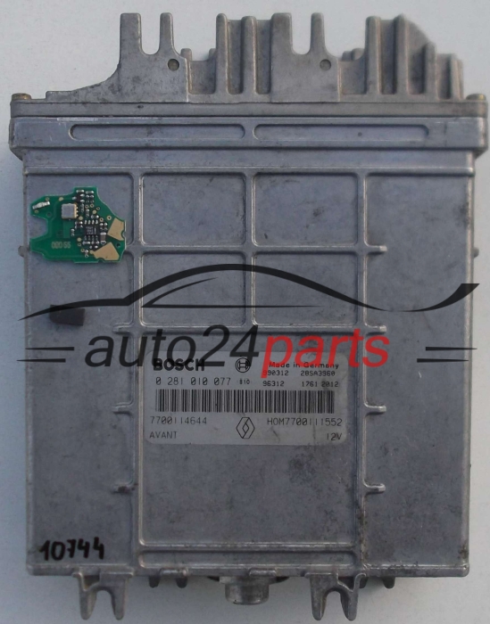 CENTRALINA DO MOTORE RENAULT SCENIC 1.9 DTI BOSCH 0 281 010 077, 7700114644