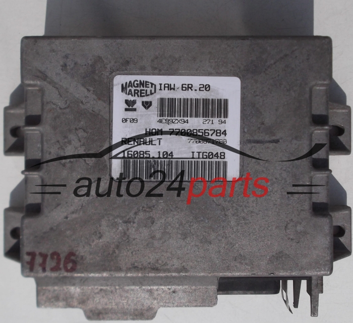 Μονάδα Ελέγχου Κινητήρα RENAULT TWINGO 1.2 MAGNETI MARELLI IAW 6R.20, IAW6R20, 7700856784, 7700871780, 16085.104, 16085104