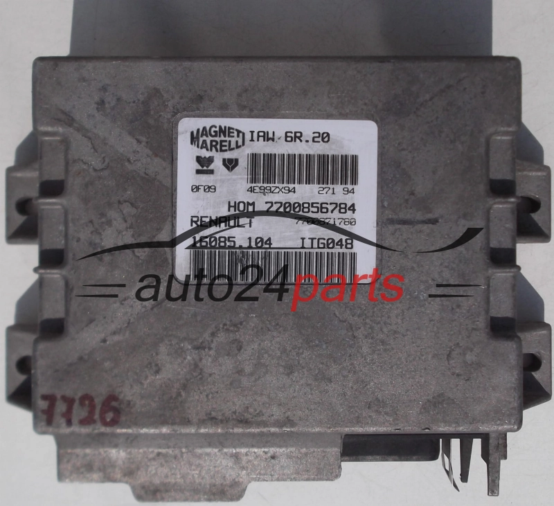 Μονάδα Ελέγχου Κινητήρα RENAULT TWINGO 1.2 MAGNETI MARELLI IAW 6R.20, IAW6R20, 7700856784, 7700871780, 16085.104, 16085104
