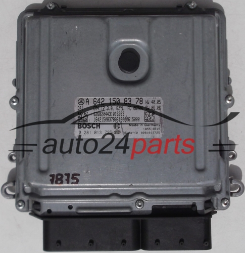 ECU ENGINE CONTROLLER MERCEDES E 300 3.0, BOSCH 0 281 013 725, BOSCH 0281013725, A 642 150 83 78, A6421508378 