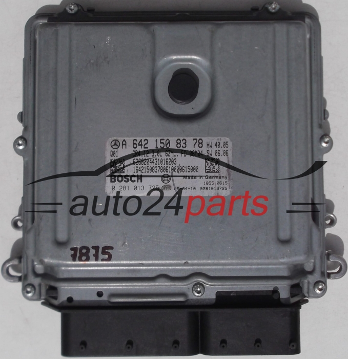 ECU ENGINE CONTROLLER MERCEDES E 300 3.0, BOSCH 0 281 013 725, BOSCH 0281013725, A 642 150 83 78, A6421508378 
