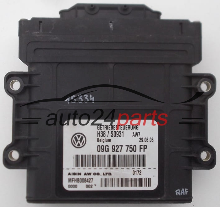 STEROWNIK SKRZYNI AUTOMATYCZNEJ VOLKSWAGEN PASSAT 09G 927 750 FP, 09G927750FP