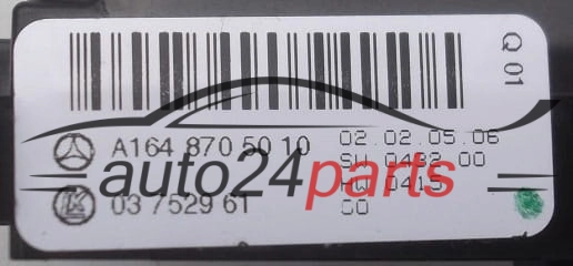 HEATING AND AIR CONDITIONING CONTROL  MERCEDES ML W164 A 164 870 50 10