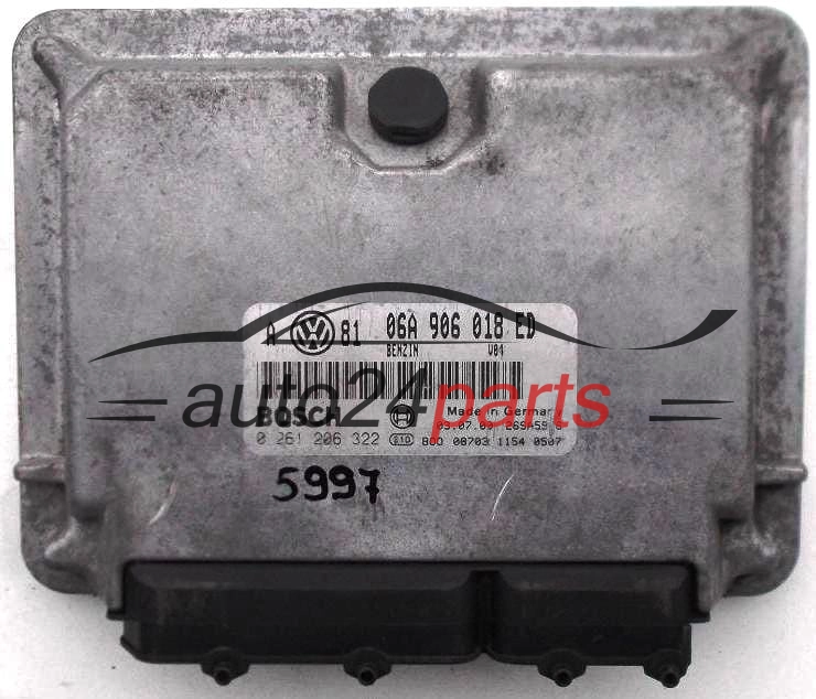 CENTRALINA DO MOTORE VW VOLKSWAGEN GOLF BORA 2.0 AQY 06A906018ED, 06A 906 018 ED, BOSCH 0261206322, 0 261 206 322, BENZIN V04 26SA5946