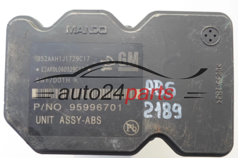 ABS PUMPE BLOCK HYDRAULIKPUMPE STEUERGERÄT CHEVROLET SPARK M300 MANDO  95996701, 5WY7D01H