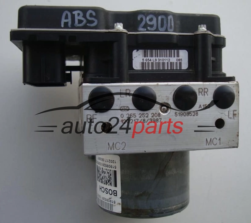 Αντλία αβς FIAT 500 BOSCH 0 265 252 208, 0265252208, 51908528, 0265951941