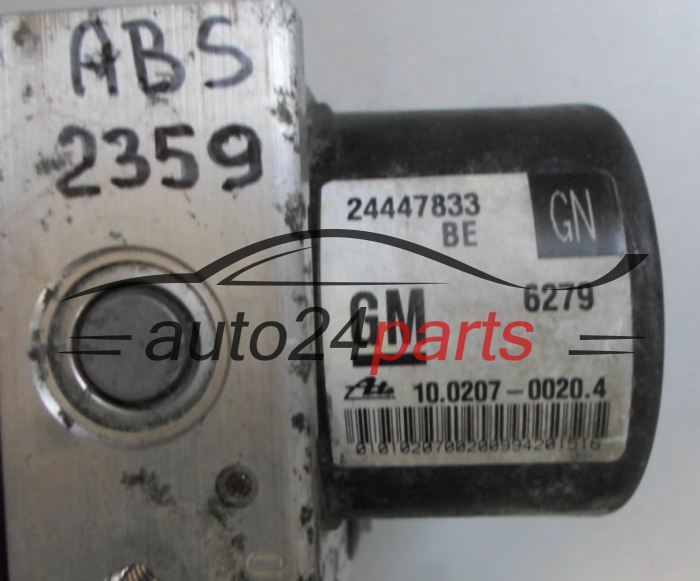 ABS POMPA I STEROWNIK OPEL ASTRA H ZAFIRA B GM 24447833 GN, ATE 10.0207-0020.4, 10020700204, 10.0970-0504.3, 10097005043