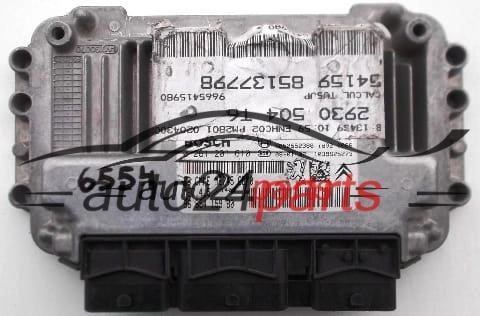 Μονάδα Ελέγχου Κινητήρα PEUGEOT 307 1.6 BOSCH 0 261 201 610, 0261201610, 96 654 159 80, 9665415980