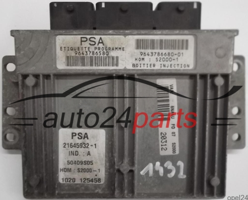 calculateur moteur pour citroen xsara picasso 1.8 16v