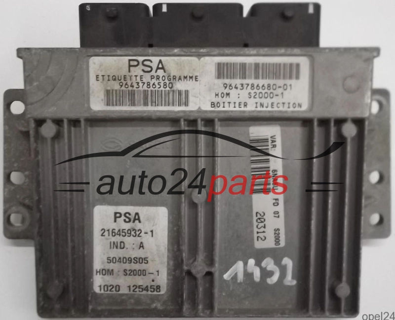 calculateur moteur pour citroen xsara picasso 1.8 16v
